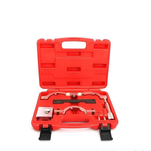 Red chrome-vanadium steel timing tool set for Opel 1.4T Oncla LUJ engine repair.