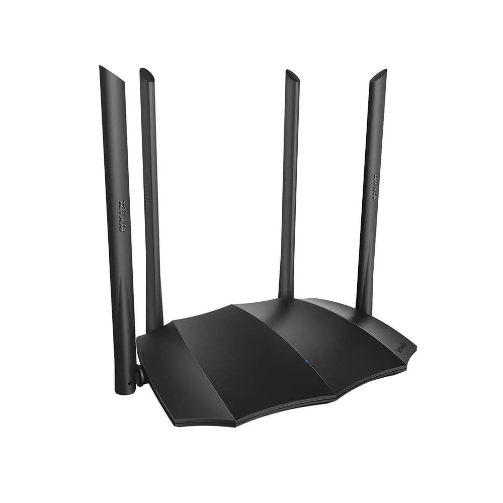 AC8 dual-band gigabit wireless router with multi-language firmware and compact dimensions