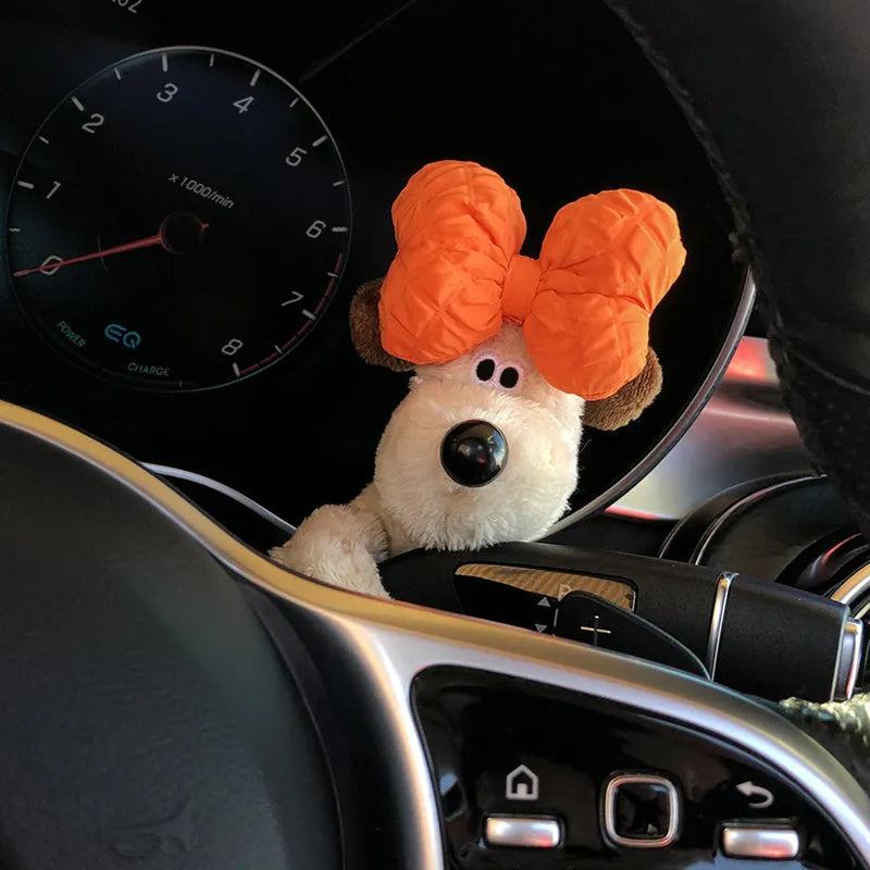 Cotton car dashboard decoration doll in cartoon animal design for pet and child safety