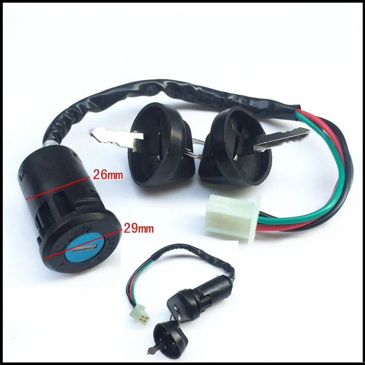 Waterproof plastic electric door lock for car ignition and vehicle security systems.
