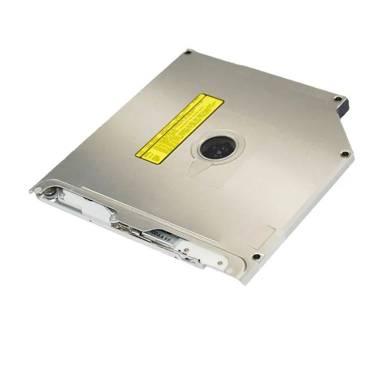 Silver MacBook Pro 13-inch SATA optical drive replacement measuring 128x128x9.5mm