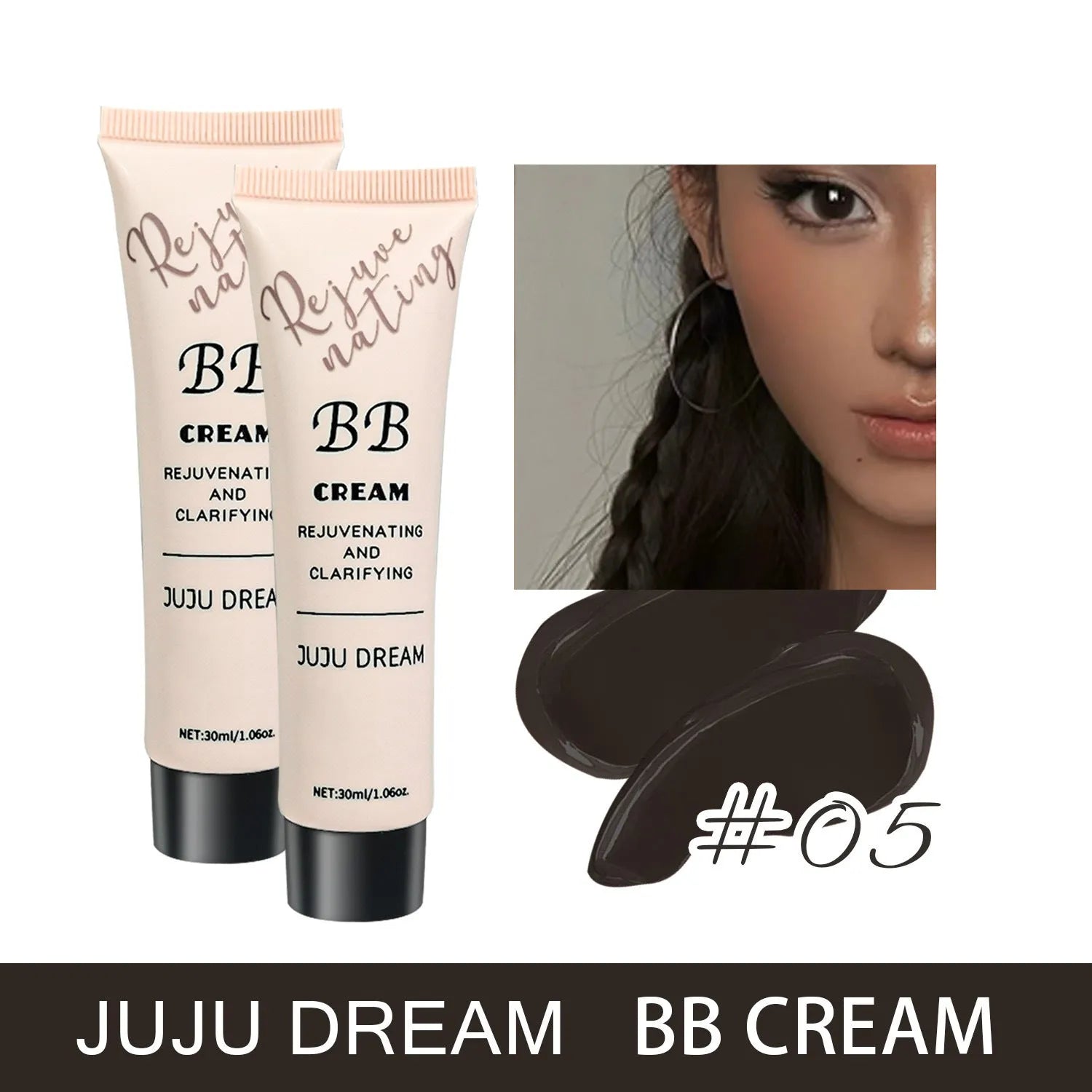 Brightening skin colour waterproof smear-proof BB cream 30ml makeup isolation primer