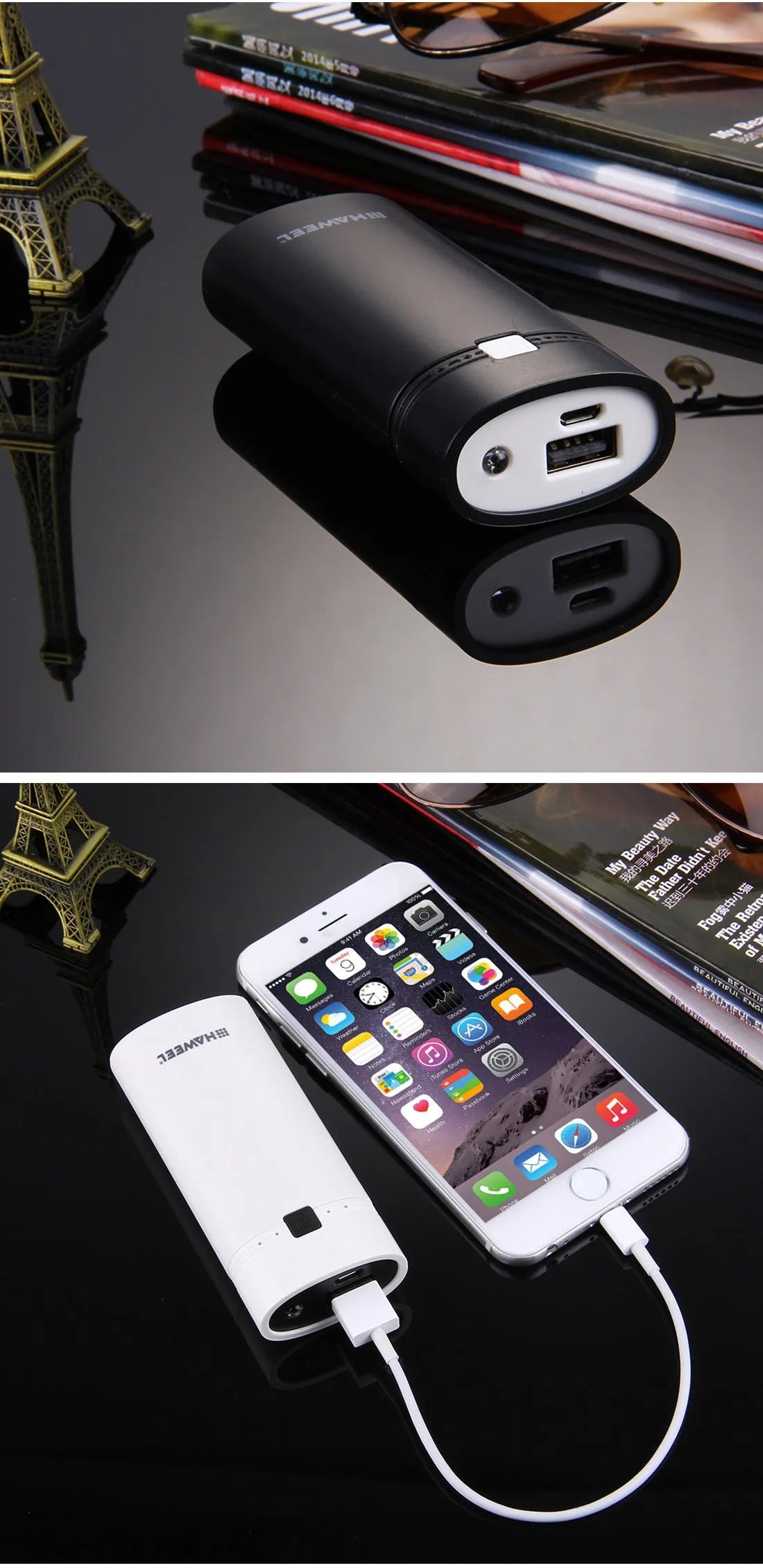 18650 battery power supply DIY power bank case black colour with spring loading and indicator light