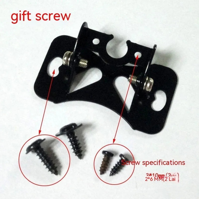 Black metal universal in-car camera holder with adjustable swivel mechanism