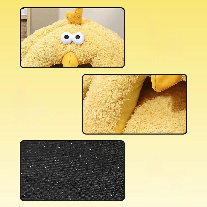 Cold-proof warm cat nest in size L 60x45cm for fall and winter, padded pet bed for cats or small chickens