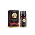 10ml bottle of chamomile essential oil for leg skin care and massage.