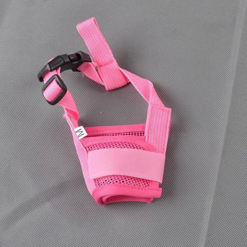 Adjustable plastic basket dog muzzle in various colours and sizes for biting control