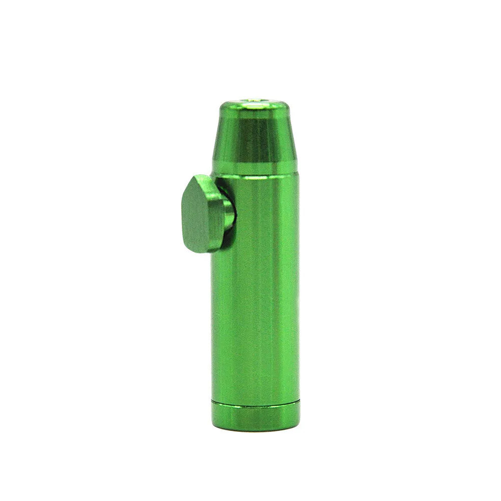 Aluminium alloy cigarette holder with flat bullet tip in seven colour options.