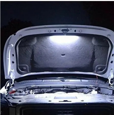 39cm automatic LED car hood light bar with 21 SMD5050 white 6000K LEDs and IP67 waterproof PVC casing