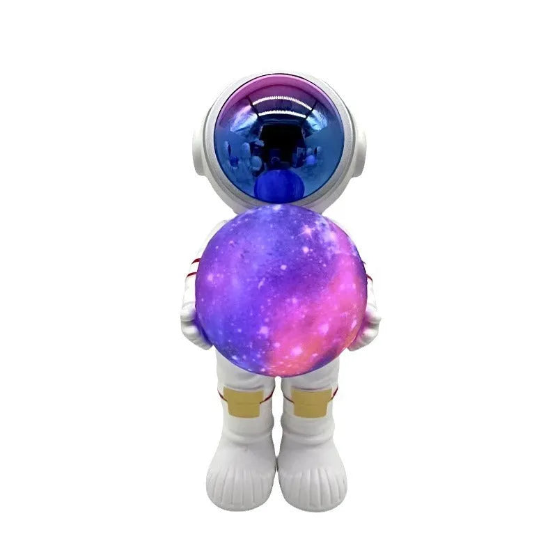 Spaceman starry sky projection lamp showing adjustable lighting patterns and compact design