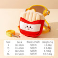 Cartoon hamburger chips design adjustable vest leash for pets with backpack and escape-proof feature