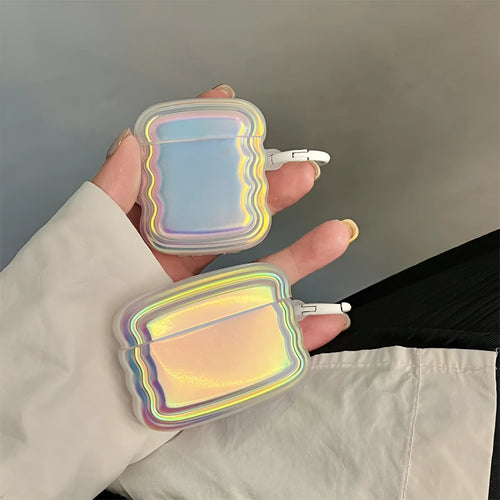 Silicone AirPods case with magic laser ring design for multiple AirPods generations