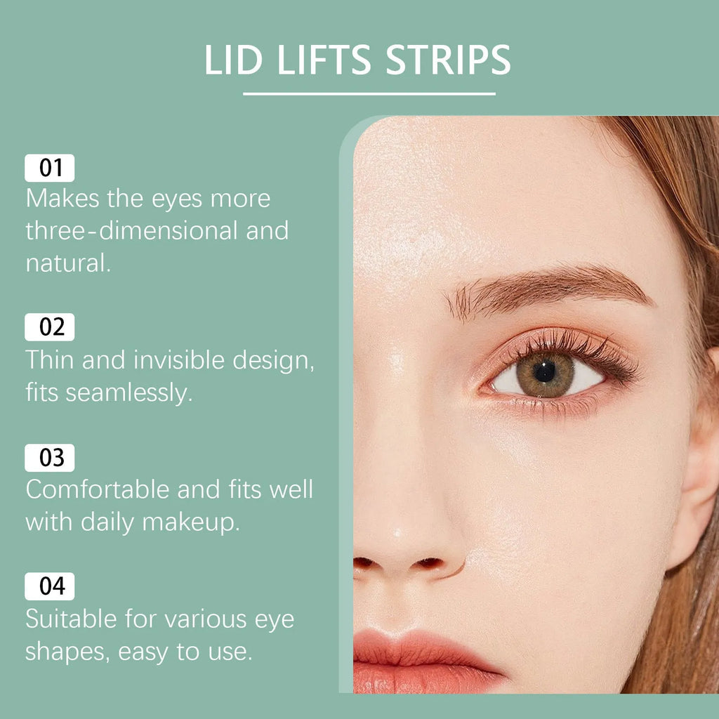 Meimu Tie eyelid stickers pack containing 80 pieces with hydrating ingredients