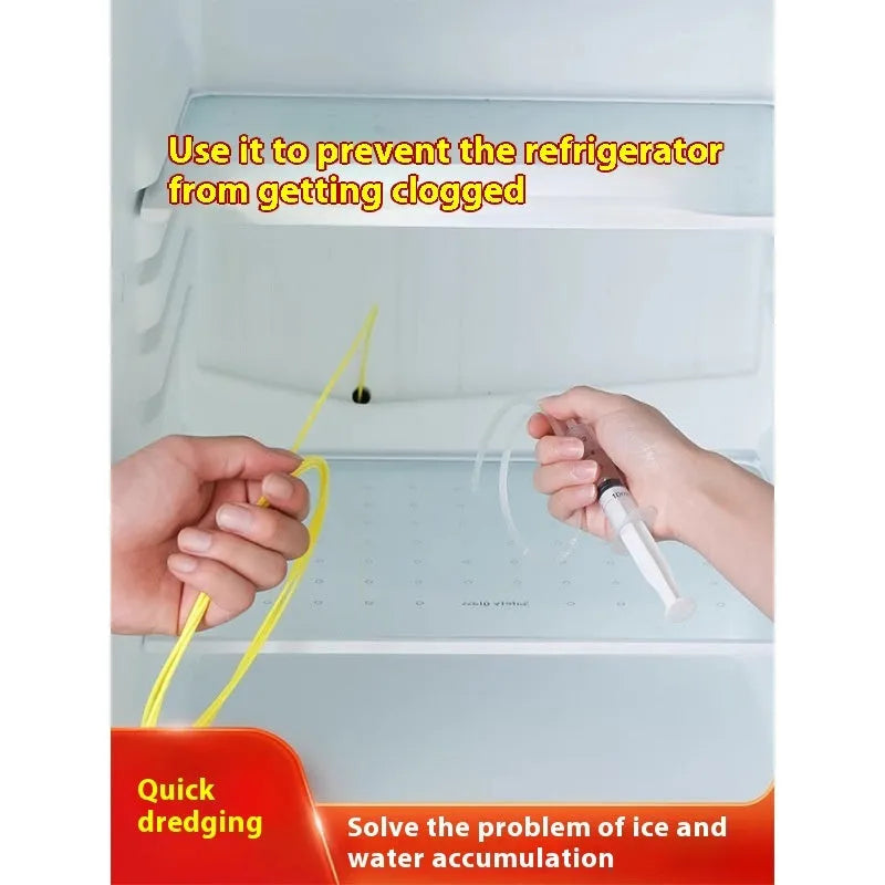 Yellow plastic car wash brush drainage facility tool for automobile skylight door drain holes 2.3 metres