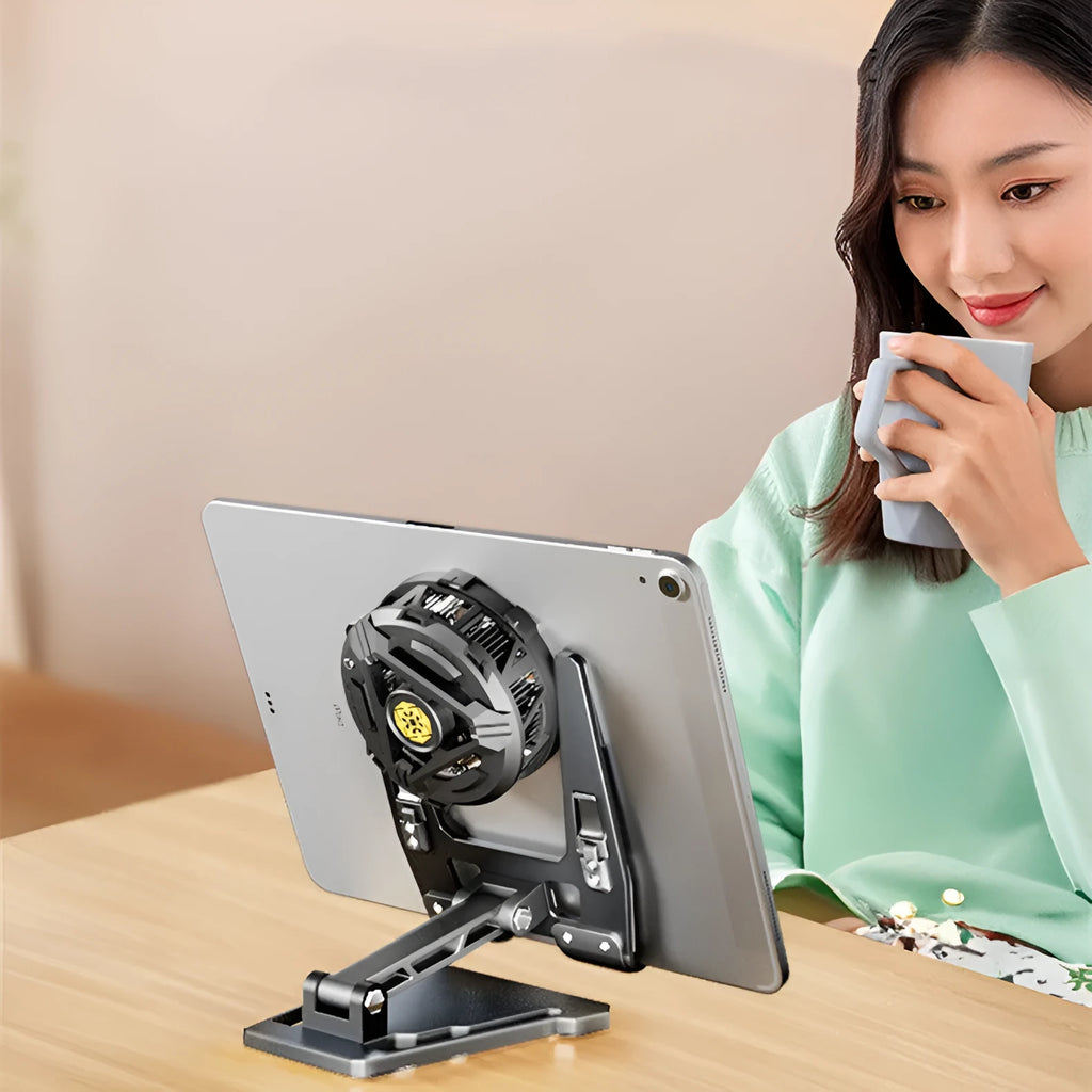 Creative desktop phone holder aluminum alloy radiator bracket stand for mobile phone in desk use