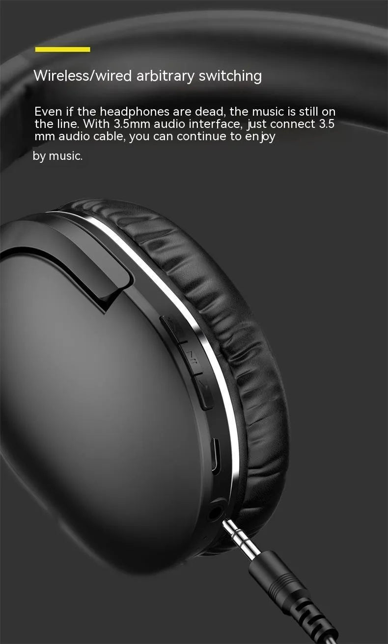 Black wireless Bluetooth sports headset showing head-mounted design with over-ear configuration