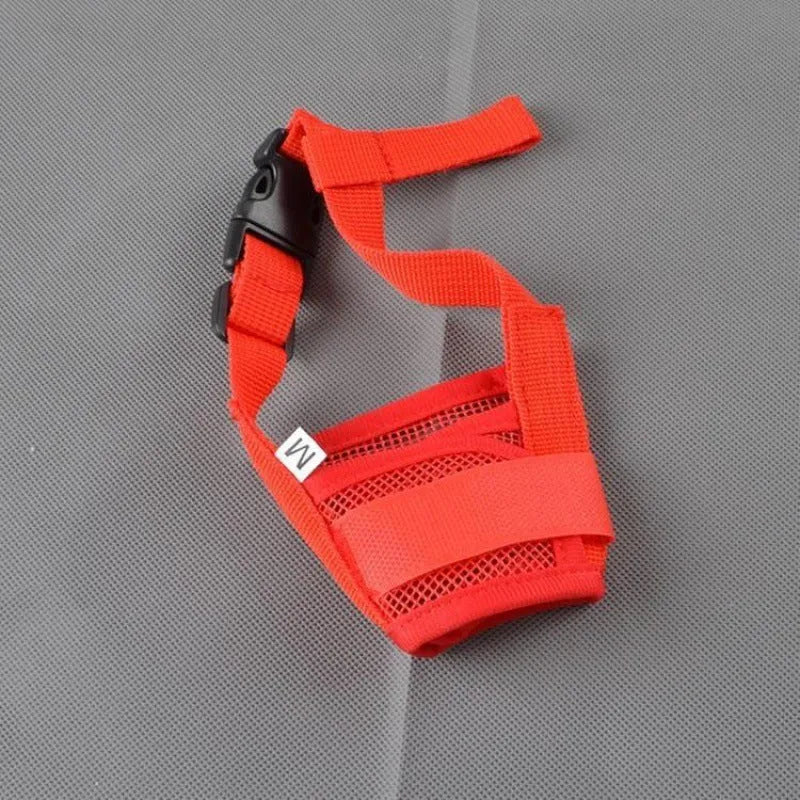 Adjustable plastic basket dog muzzle in various colours and sizes for biting control
