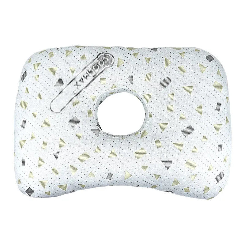Beauty salon single hole ear pillow in new Chinese style, shown in a grey colour.