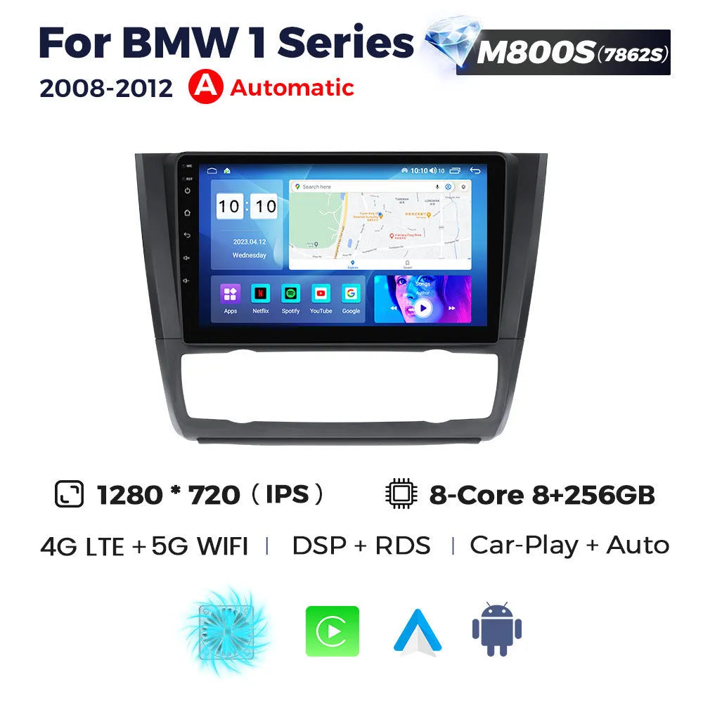 Android 9-inch car head unit touchscreen display for BMW E87 vehicles