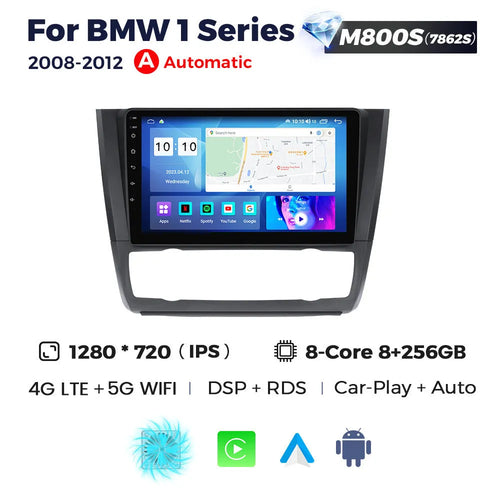 Android 9-inch car head unit touchscreen display for BMW E87 vehicles
