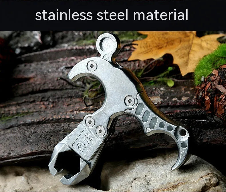 Zinc alloy archery release aid with two-axis harpoon clip mechanism for controlled bow string release