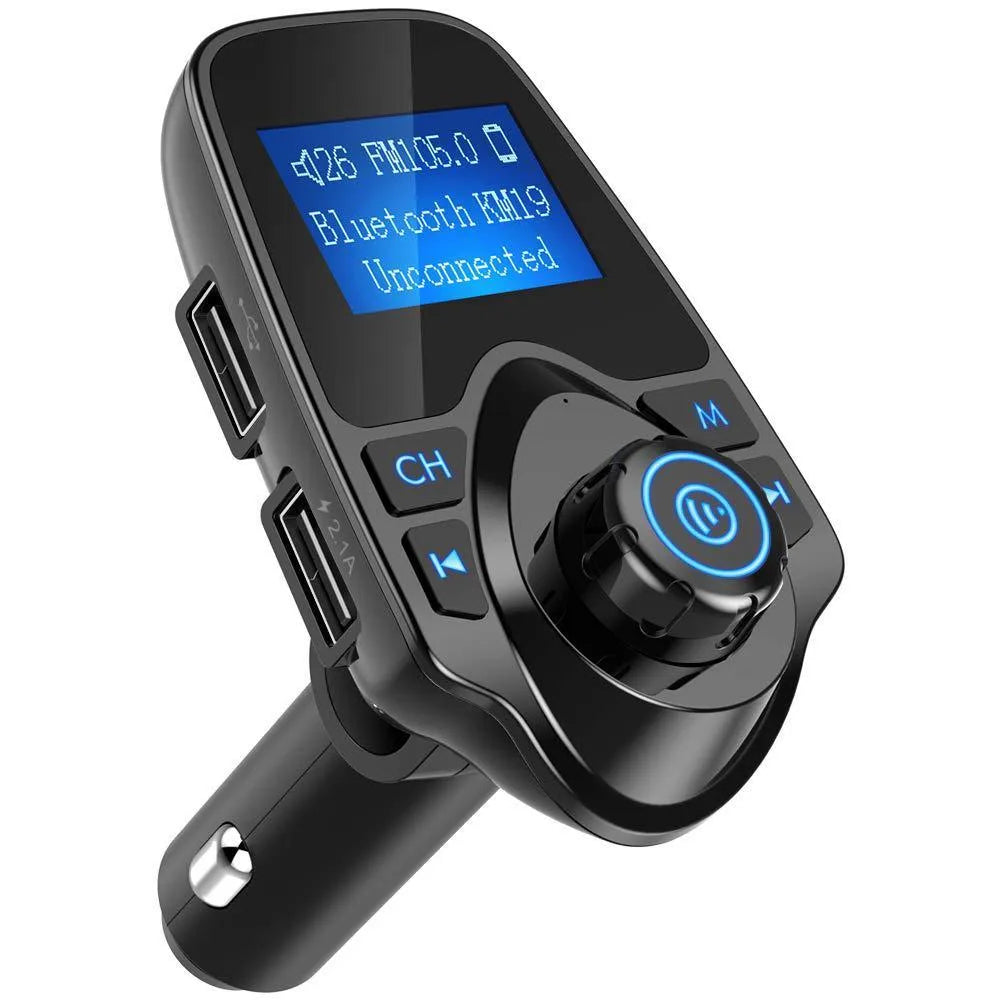 Player Audio And Video Navigation FM Transmitter with 1.3 inch monochrome screen and Bluetooth for cars
