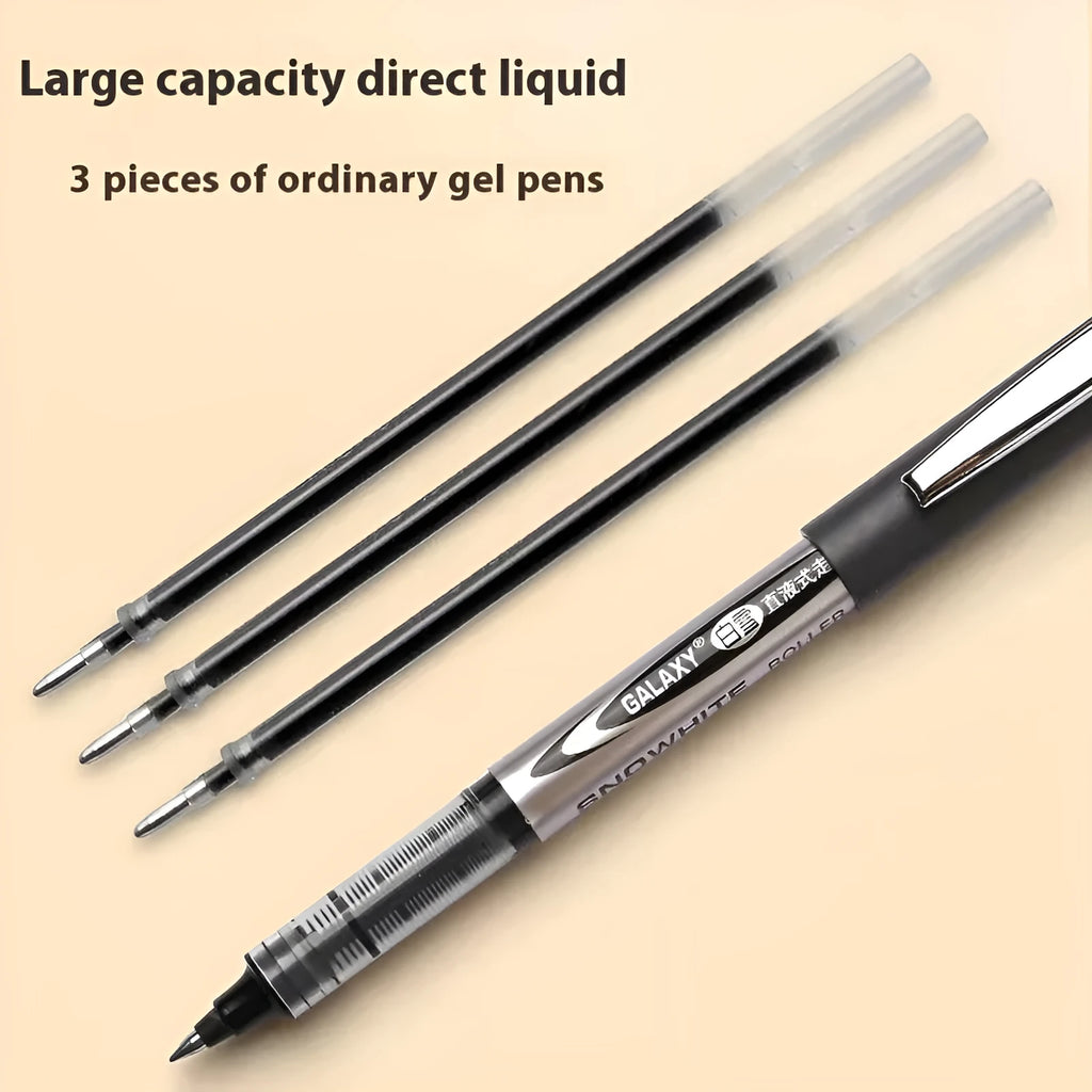 Set of 12 black, blue, and red 0.5mm water-based quick-drying signature pens