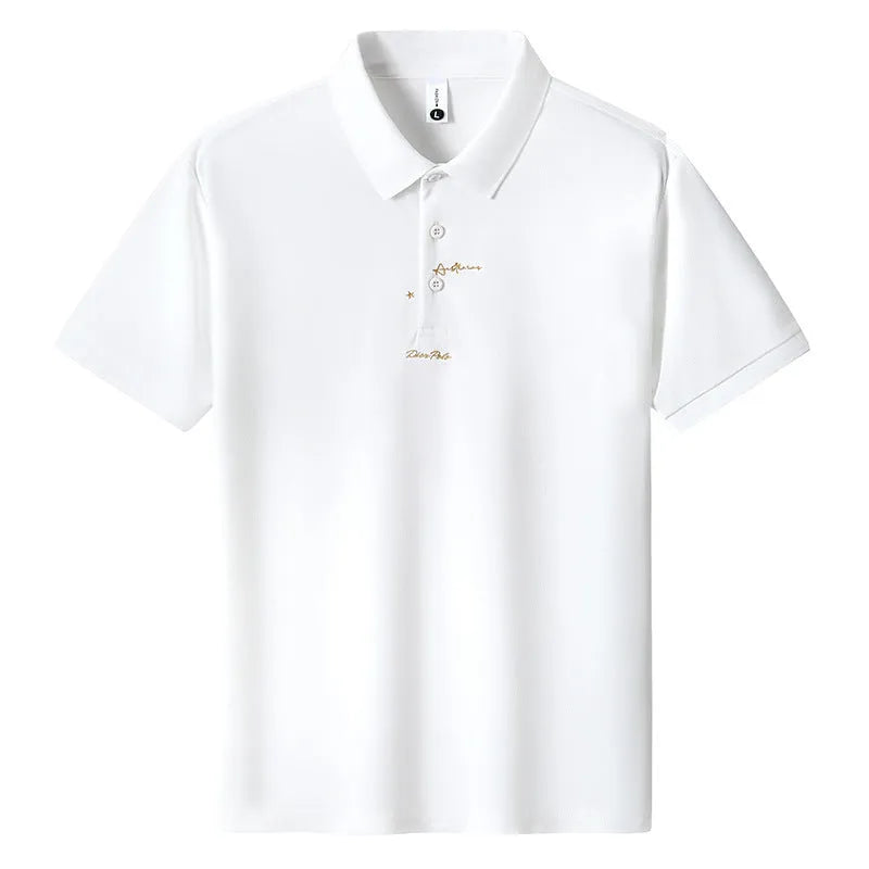 Men's casual loose cotton t-shirt in various colours showing short sleeves and round neck.