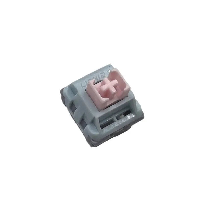 Four Dew Axis-4 colour mechanical keyboard switches with small window candle cutting shaft design.