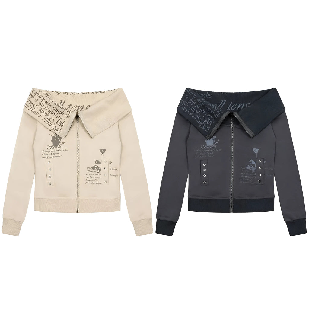 Retro hot girl cardigan sweater in apricot with personalised pattern design and normal sleeves