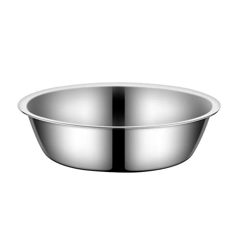 Stainless steel non-slip pet bowl for cats and dogs in various sizes.