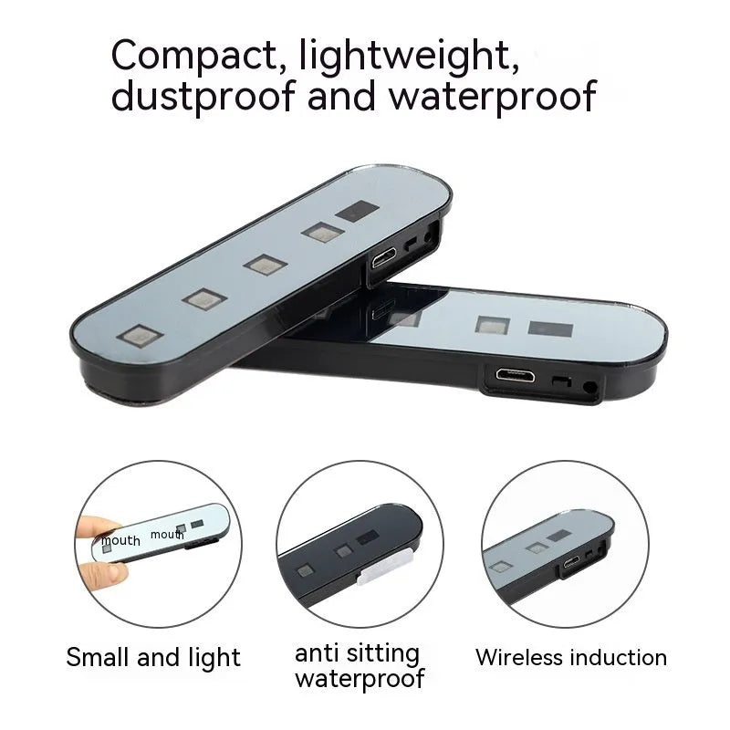 T-style colourful car door induction lamp with magnetic mounting for automatic courtesy lighting