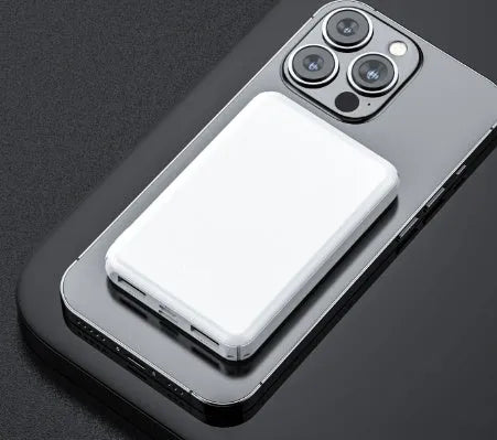 Black and white electric heating vest power bank showing 10000mAh and 5000mAh capacity options.
