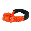 Polymer soft shackle trailer rope in multiple colours with storage bag for vehicle recovery