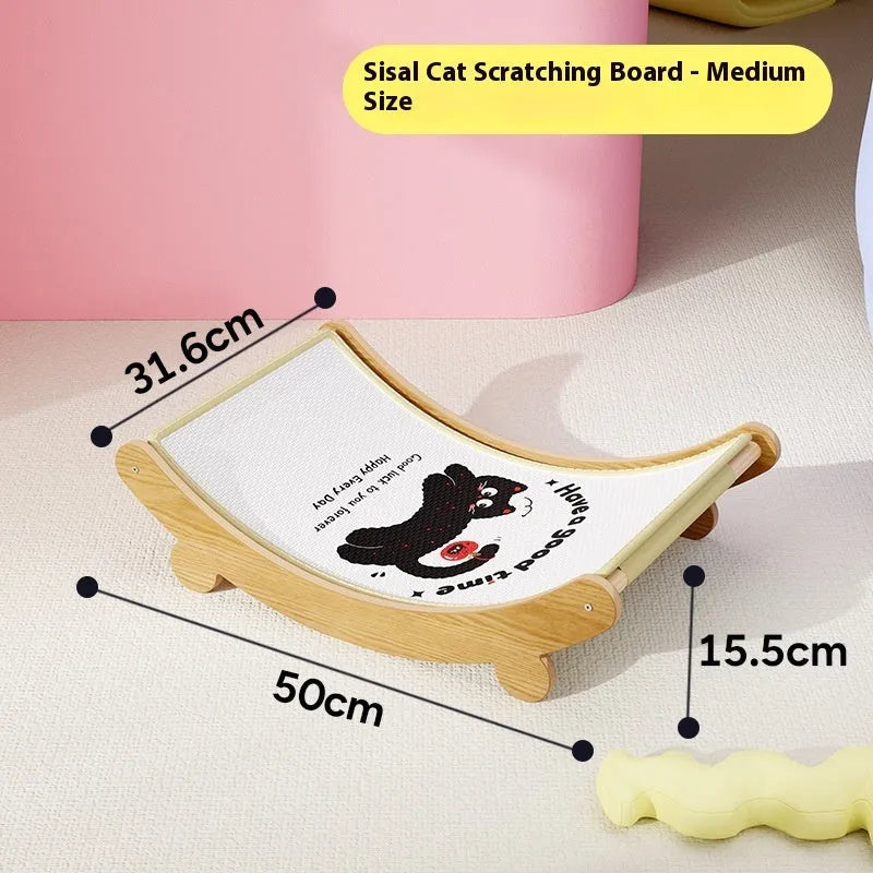 U-shaped cat scratch board nest made of sisal mat in medium size