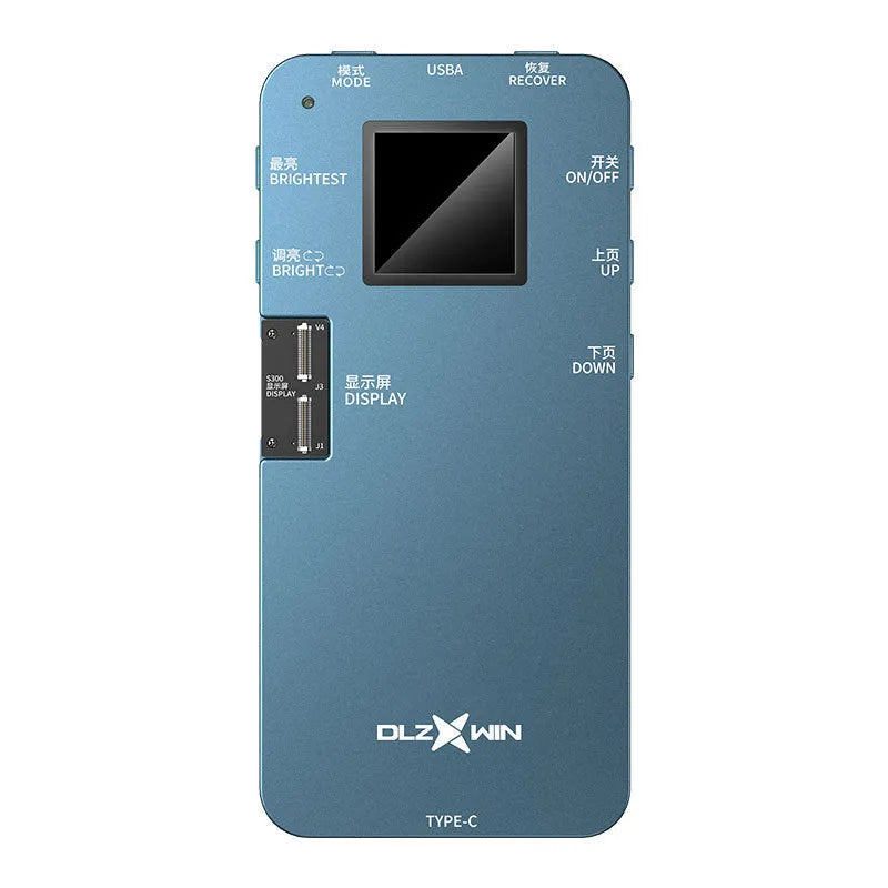 S300 model mobile phone screen tester for Huawei devices on a workshop bench.