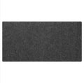 Extra large felt mouse pad in brown, black, grey, or light grey with non-slip backing and machined edges.