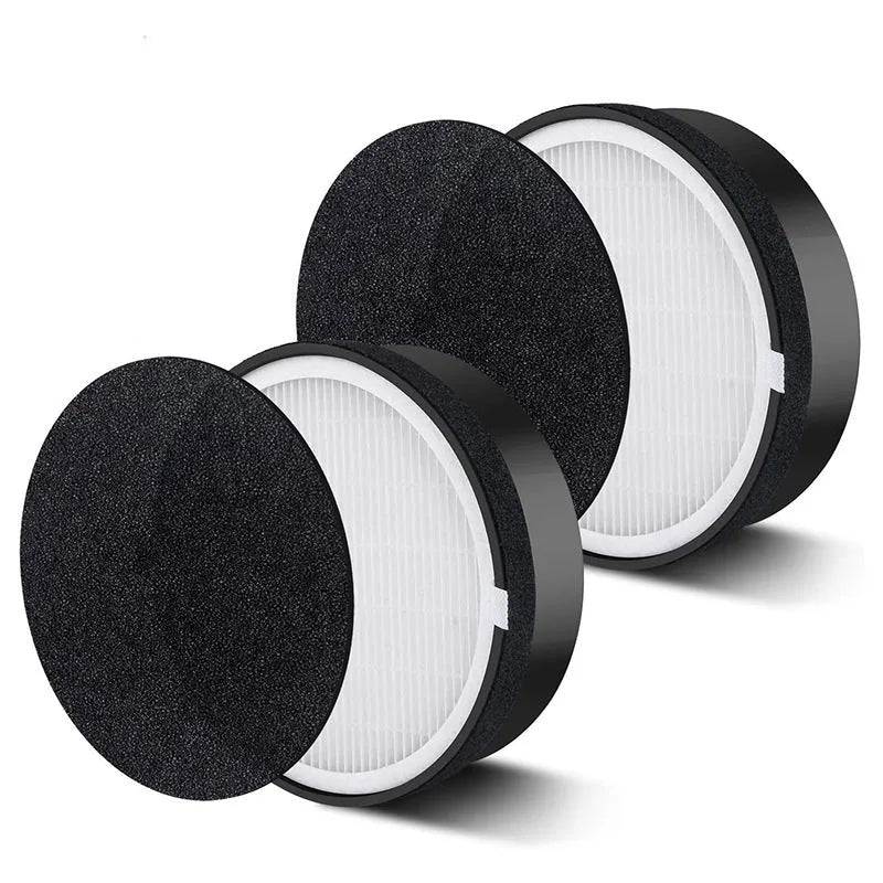 Levoit LV-H132 air purifier replacement filter kit with screen and cotton, dimensions 19x19x6.3cm