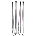 Advanced nylon and fibre glass training whip for horse riding, approximately 100-110cm long.