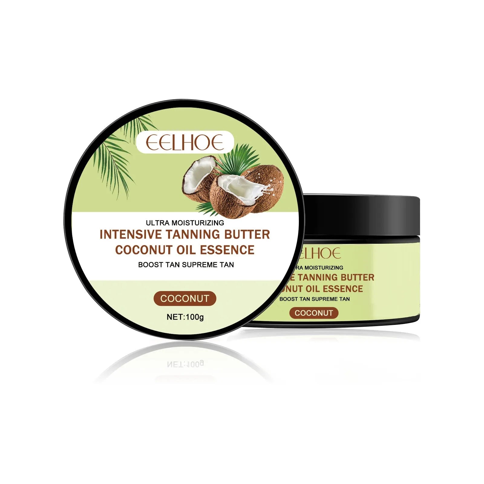 A 100g jar of Coconut Help Black Frost cream for outdoor sun protection skincare.
