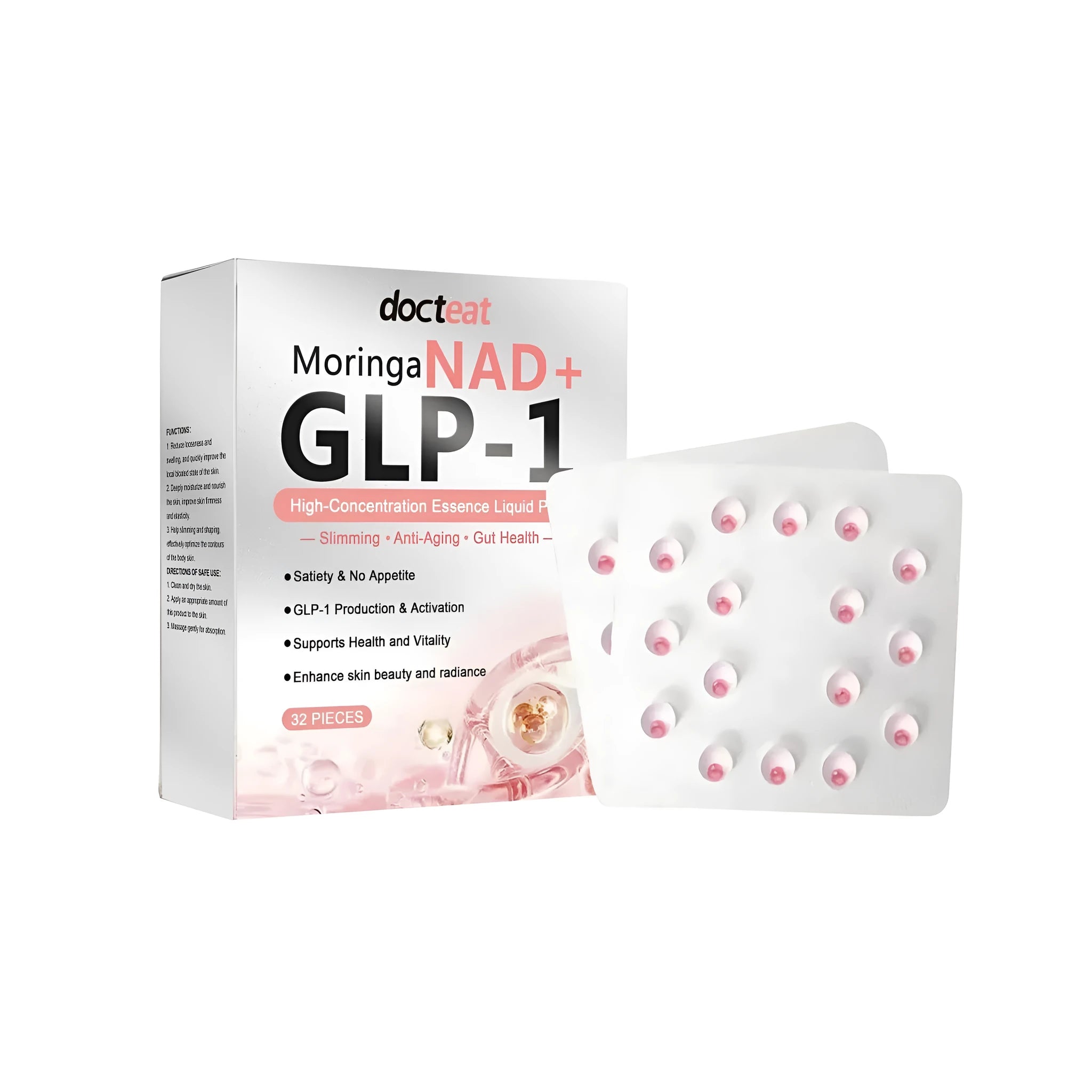 Sugar-free probiotic chewing gum with appetite management support in 32-piece pack