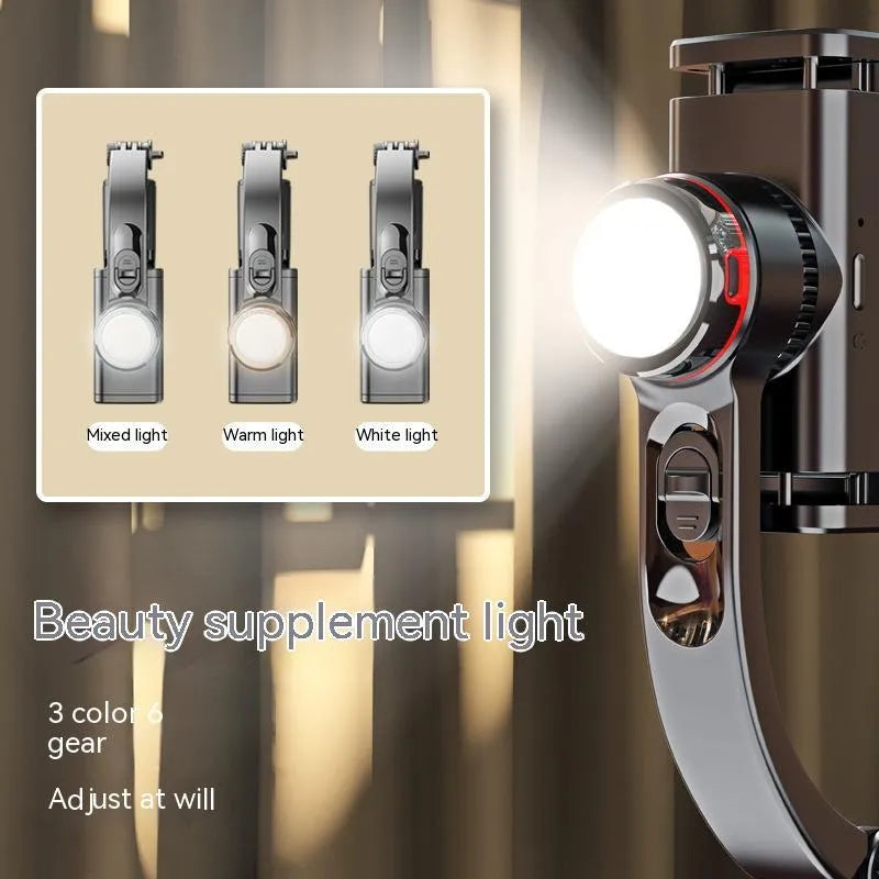 Mobile phone stabilizer hand-held tripod head single-axis ABS aluminium alloy black adjustable