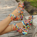 Women's buckle wedge sandals in European fashion style with fish mouth toe design