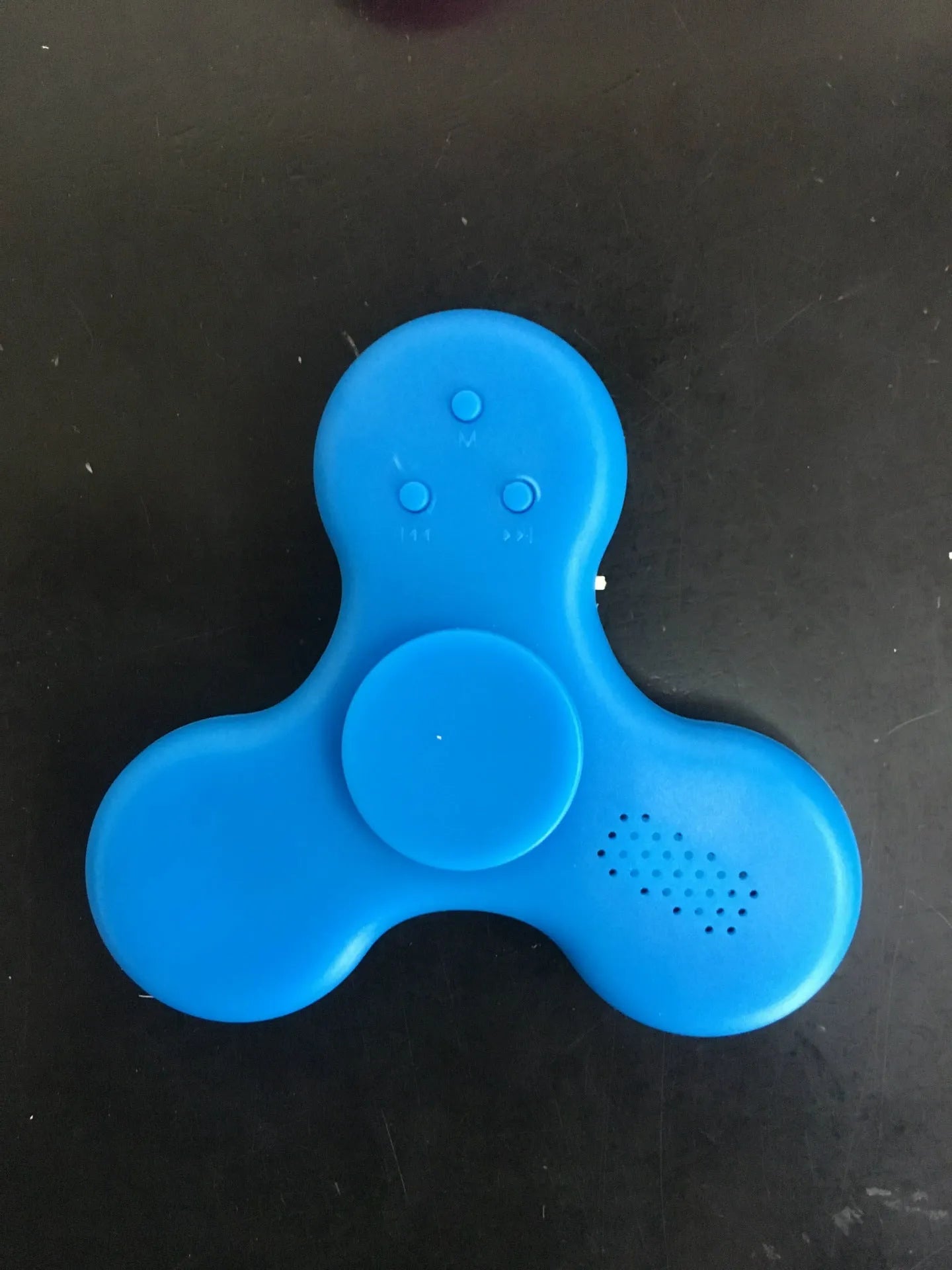 Blue Bluetooth speaker music fidget spinner with MP3 player function and TF card slot