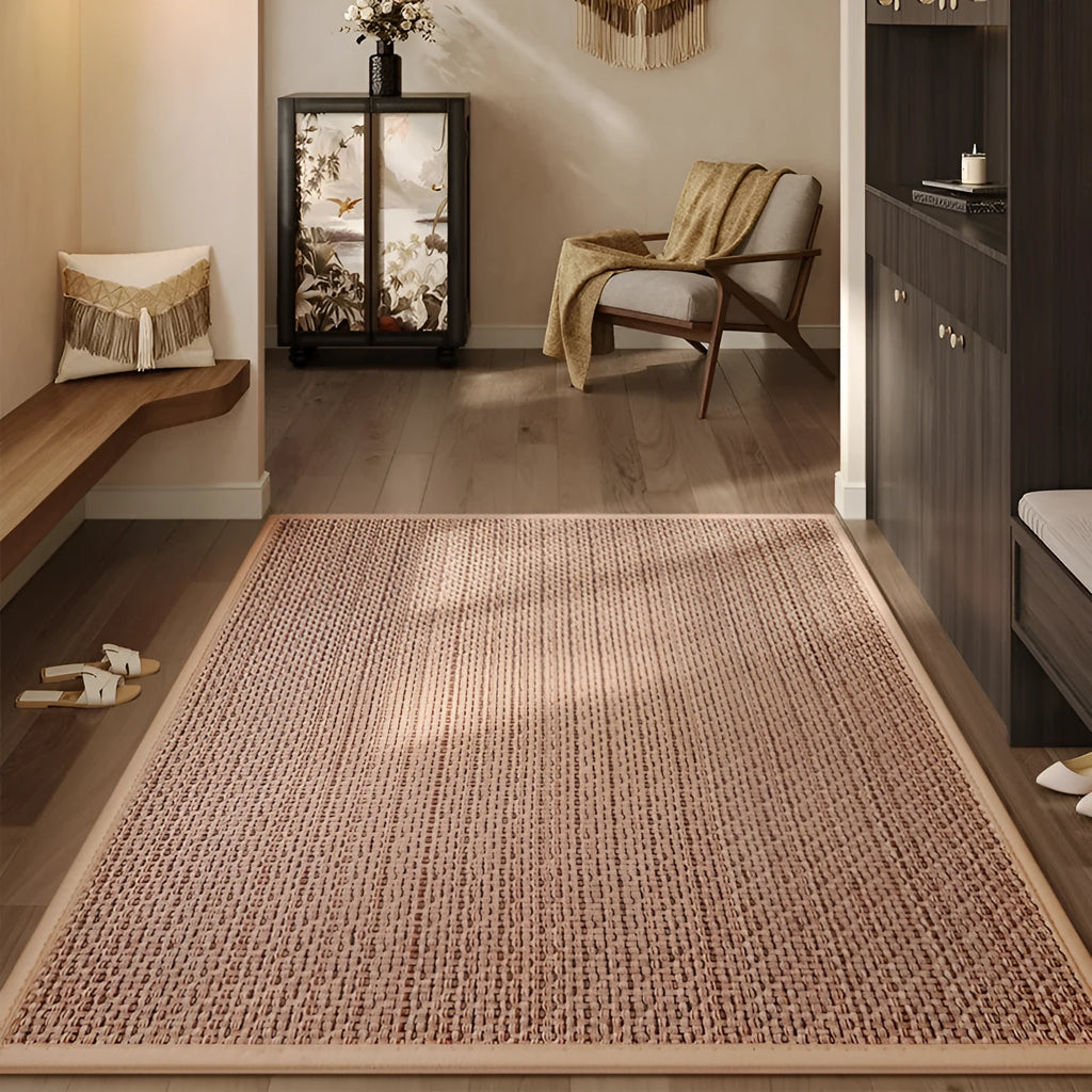 60 x 90 cm linen door mat in solid colour, available in grey, black or brown