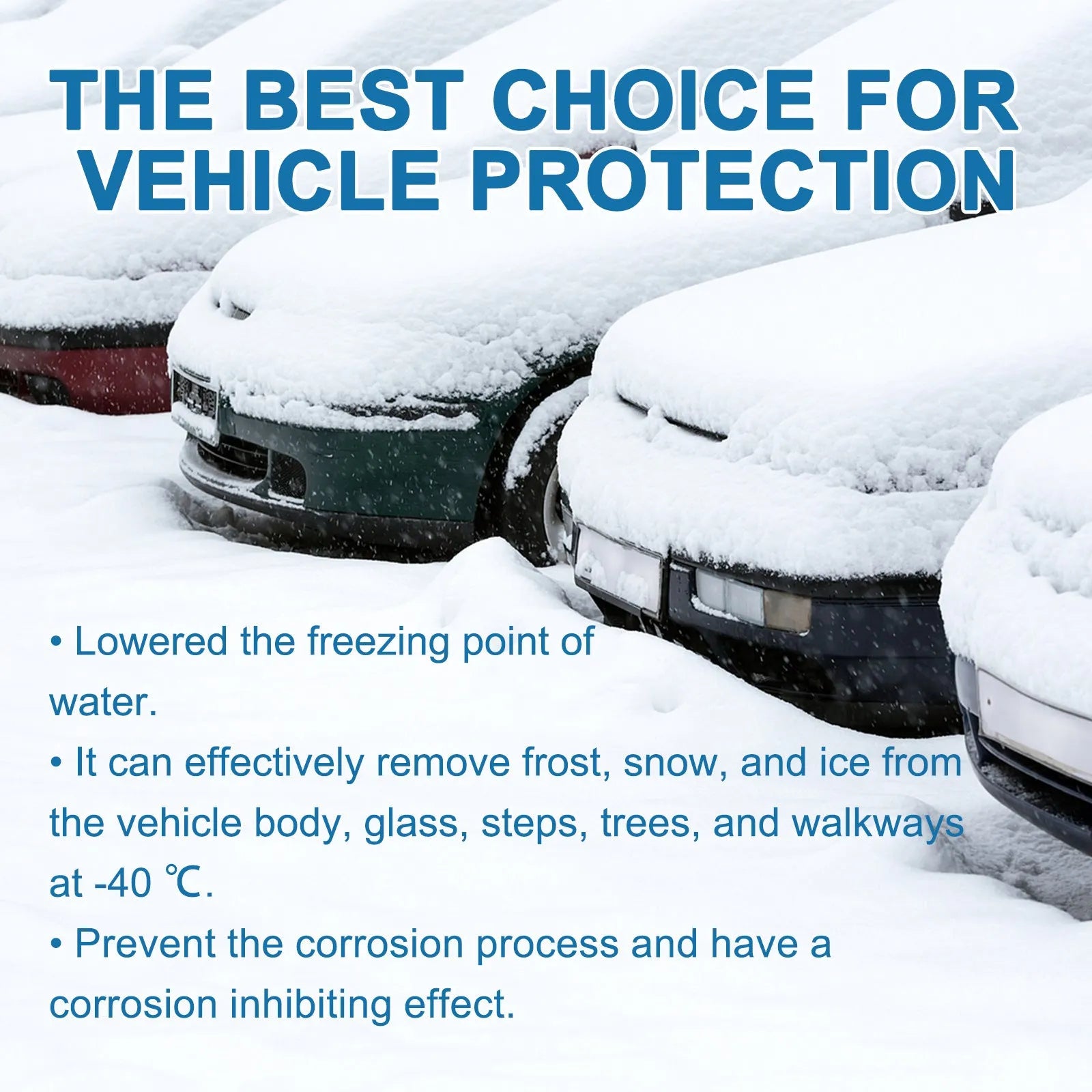 Car snow melting effervescent tablets pack with 20 tablets for winter deicing