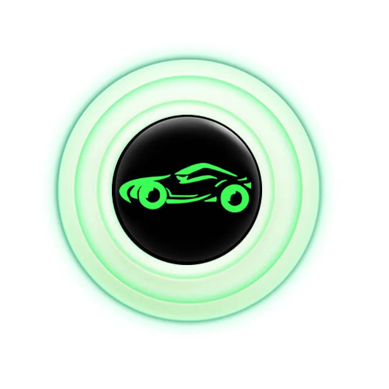 Black and luminous silicone car door shock absorber pads for anti-collision protection.