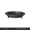New Chinese style cement fruit plate decoration with Jubao design on a table, 32.4cm large size