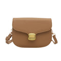 Simple PU leather women's handbag showing interior zipper coin compartment and phone pocket.