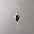 Alloy cross chain necklace with hollow out pendant in Mori style winding colour option